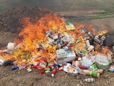 ۷ تن مواد غذایی فاسد در گلستان معدوم‌ شد
