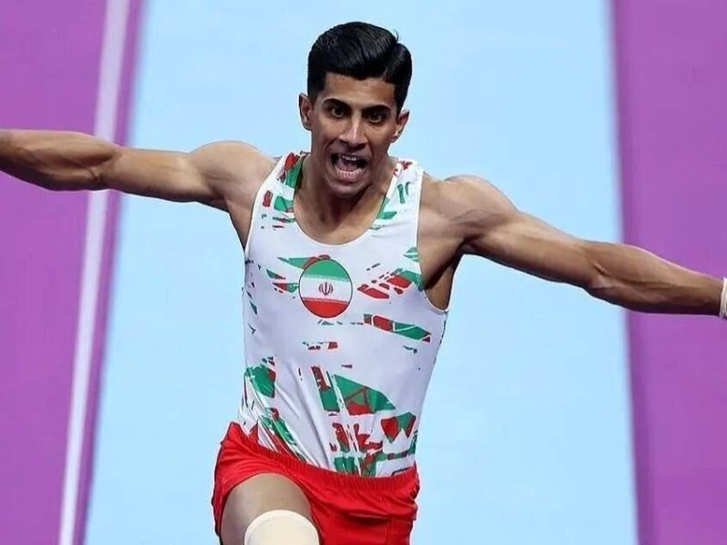 ژیمناست ایرانی قهرمان المپیک را مغلوب کرد!