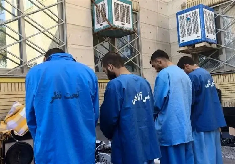 متهمین در تور نیروهای انتظامی گرفتار شدند